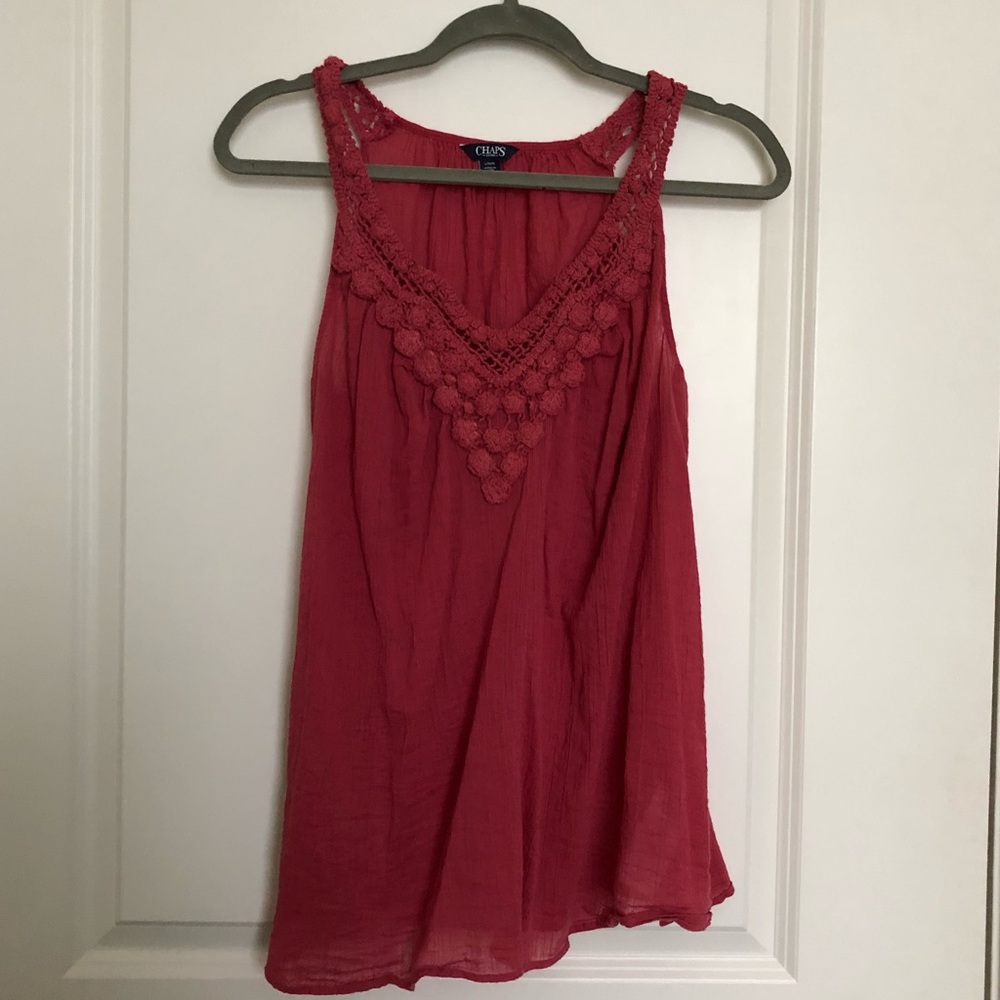Pink/red tank